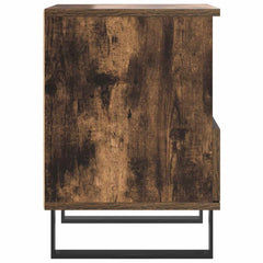 vidaXL Bedside Cabinet Smoked Oak 40x35x50 cm Engineered Wood 6