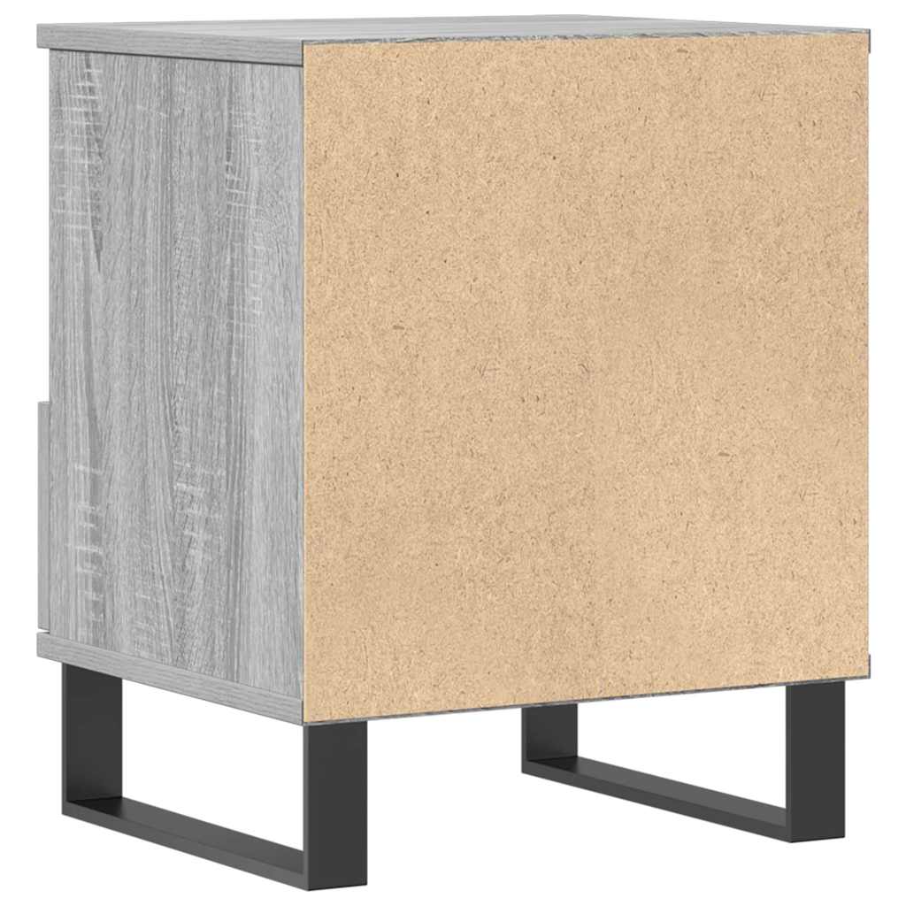 vidaXL Bedside Cabinets 2 pcs Grey Sonoma 40x35x50 cm Engineered Wood 6