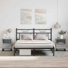 vidaXL Bedside Cabinets 2 pcs Grey Sonoma 40x35x50 cm Engineered Wood 1