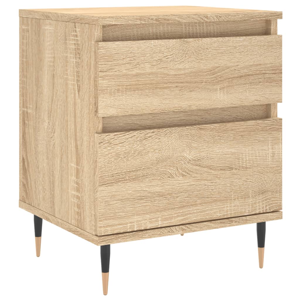 vidaXL Bedside Cabinet Sonoma Oak 40x35x50 cm Engineered Wood 2