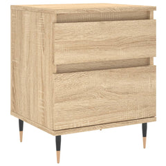 vidaXL Bedside Cabinet Sonoma Oak 40x35x50 cm Engineered Wood 2
