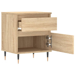 vidaXL Bedside Cabinet Sonoma Oak 40x35x50 cm Engineered Wood 4