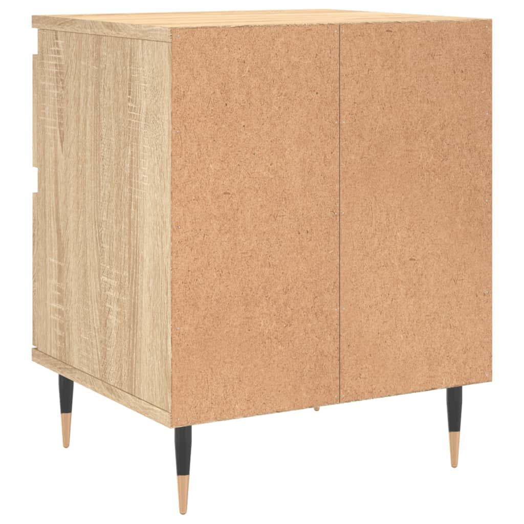 vidaXL Bedside Cabinet Sonoma Oak 40x35x50 cm Engineered Wood 5