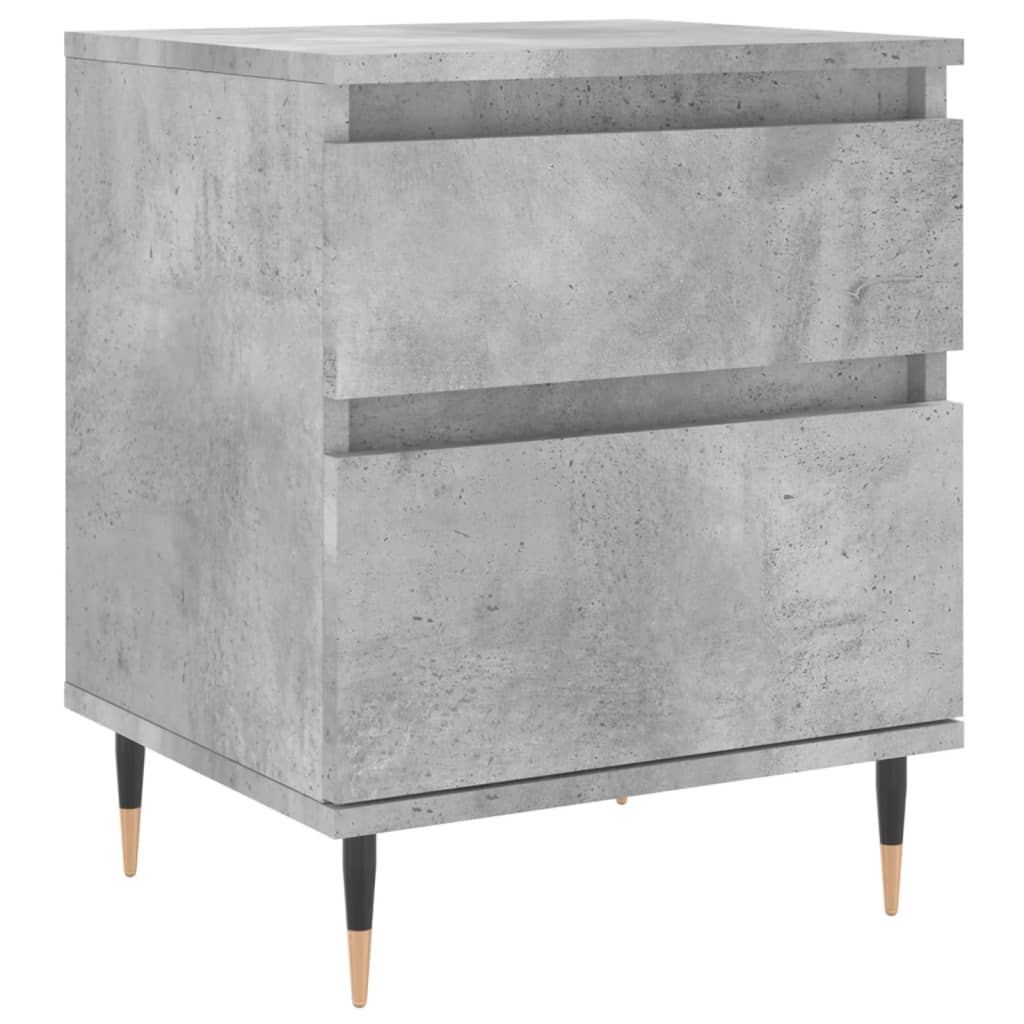 vidaXL Bedside Cabinet Concrete Grey 40x35x50 cm Engineered Wood 2