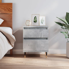 vidaXL Bedside Cabinet Concrete Grey 40x35x50 cm Engineered Wood 1