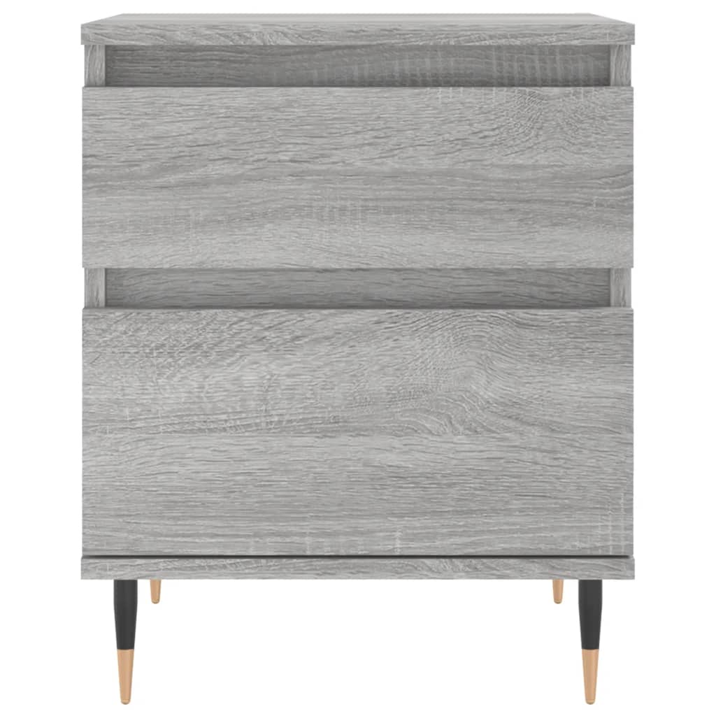 vidaXL Bedside Cabinets 2 pcs Grey Sonoma 40x35x50 cm Engineered Wood 4