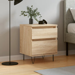 vidaXL Bedside Cabinet Sonoma Oak 40x35x50 cm Engineered Wood 1