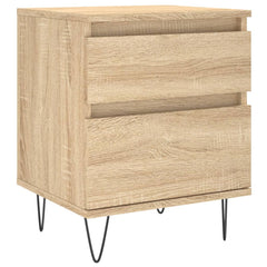 vidaXL Bedside Cabinets 2 pcs Sonoma Oak 40x35x50 cm Engineered Wood 3