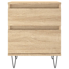 vidaXL Bedside Cabinets 2 pcs Sonoma Oak 40x35x50 cm Engineered Wood 4
