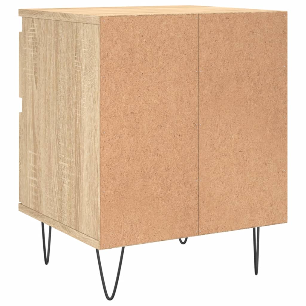 vidaXL Bedside Cabinets 2 pcs Sonoma Oak 40x35x50 cm Engineered Wood 6