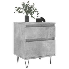 vidaXL Bedside Cabinet Concrete Grey 40x35x50 cm Engineered Wood 3