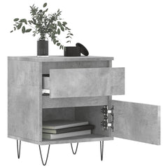 vidaXL Bedside Cabinet Concrete Grey 40x35x50 cm Engineered Wood 4