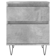 vidaXL Bedside Cabinet Concrete Grey 40x35x50 cm Engineered Wood 5