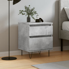 vidaXL Bedside Cabinet Concrete Grey 40x35x50 cm Engineered Wood 1