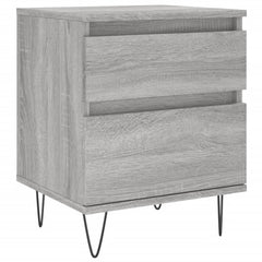 vidaXL Bedside Cabinet Grey Sonoma 40x35x50 cm Engineered Wood 2
