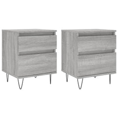vidaXL Bedside Cabinets 2 pcs Grey Sonoma 40x35x50 cm Engineered Wood 2