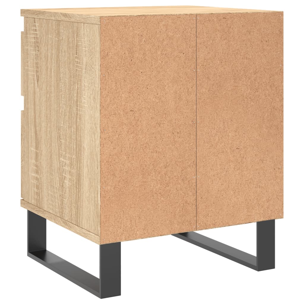 vidaXL Bedside Cabinets 2 pcs Sonoma Oak 40x35x50 cm Engineered Wood 6