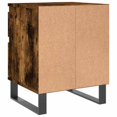vidaXL Bedside Cabinet Smoked Oak 40x35x50 cm Engineered Wood 5