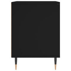 vidaXL Bedside Cabinets 2 pcs Black 40x35x50 cm Engineered Wood 6