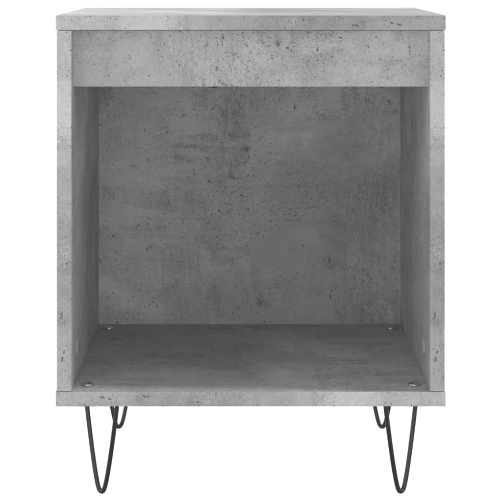 vidaXL Bedside Cabinets 2 pcs Concrete Grey 40x35x50 cm Engineered Wood 5