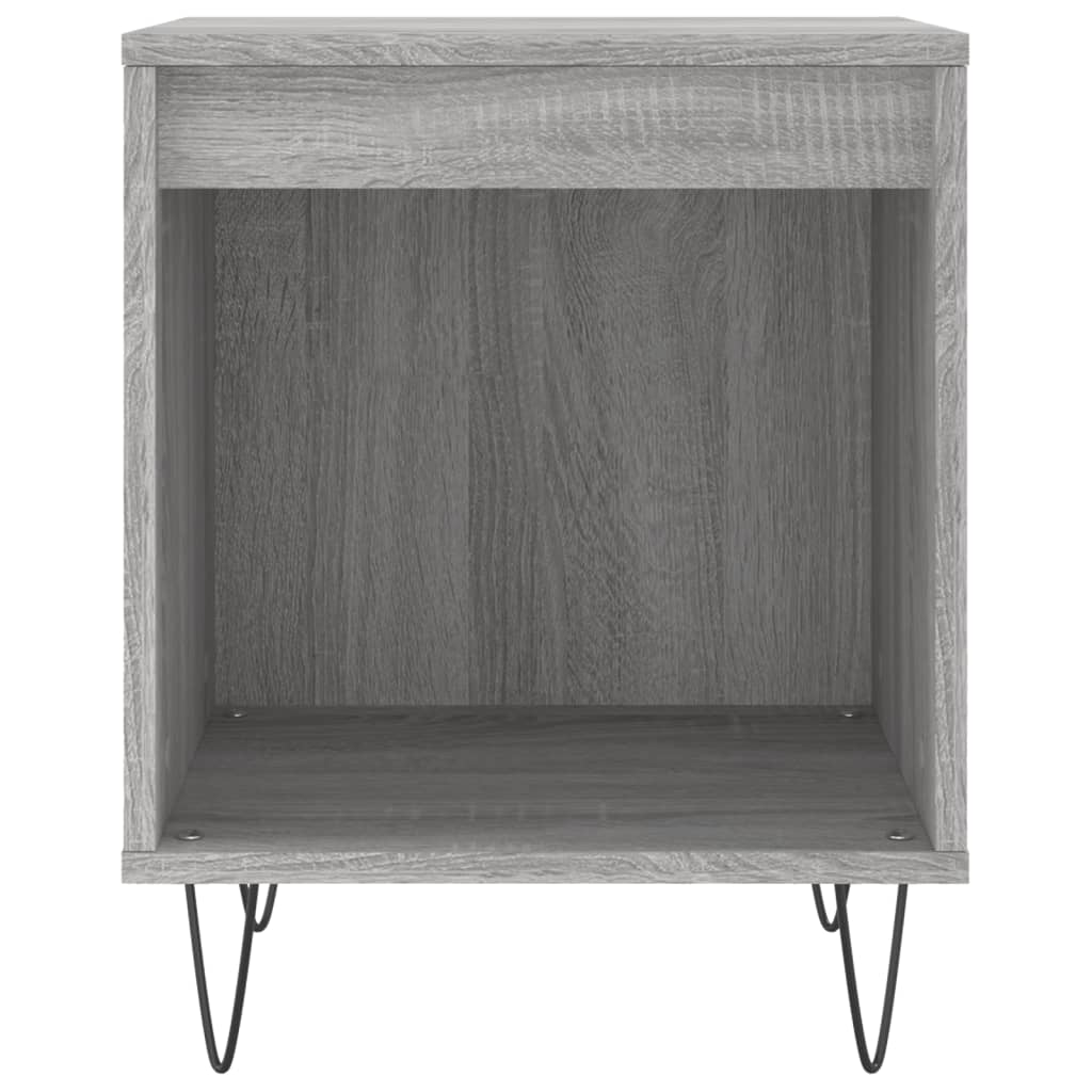 vidaXL Bedside Cabinets 2 pcs Grey Sonoma 40x35x50 cm Engineered Wood 5