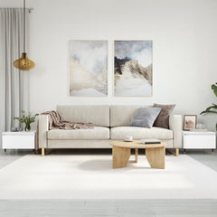 vidaXL Coffee Tables 2 pcs White 50x46x35 cm Engineered Wood 1