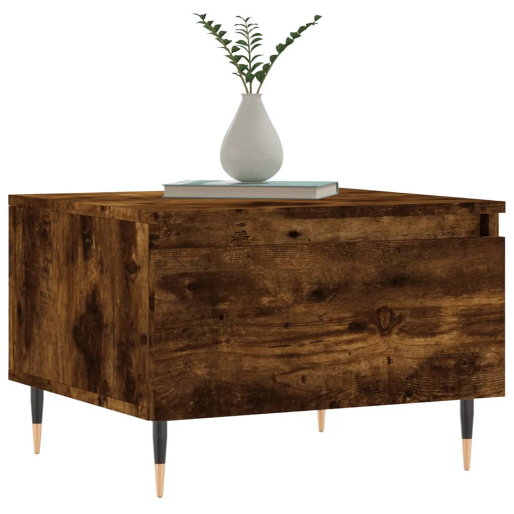 vidaXL Coffee Tables 2 pcs Smoked Oak 50x46x35 cm Engineered Wood 3