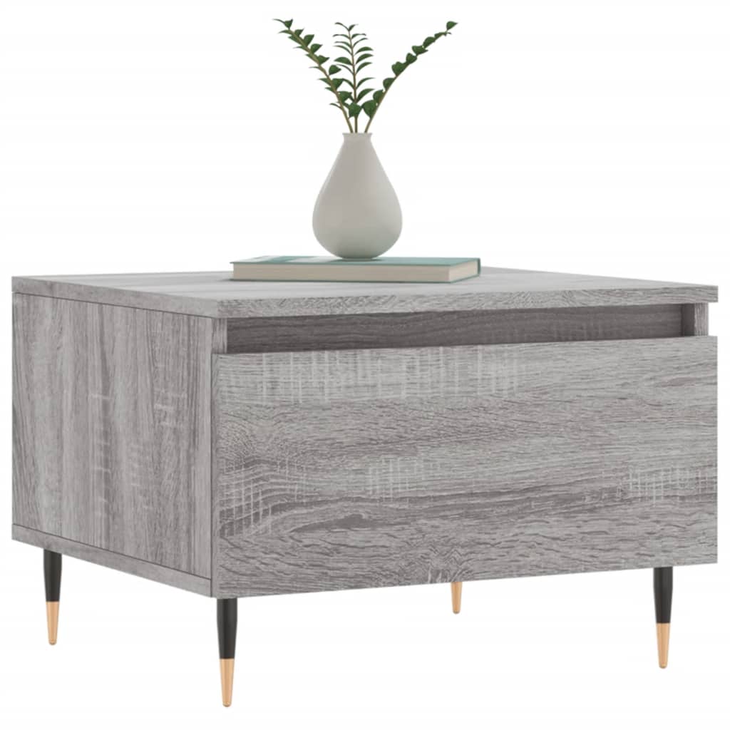 vidaXL Coffee Tables 2 pcs Grey Sonoma 50x46x35 cm Engineered Wood 3