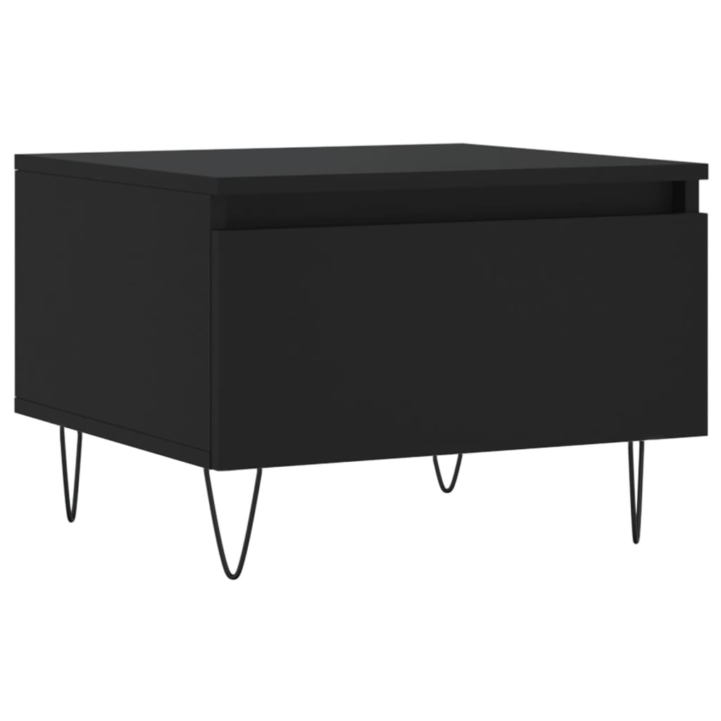 vidaXL Coffee Tables 2 pcs Black 50x46x35 cm Engineered Wood 5