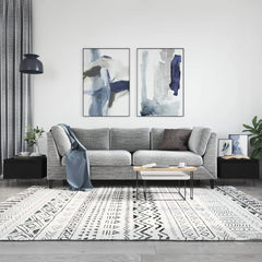 vidaXL Coffee Tables 2 pcs Black 50x46x35 cm Engineered Wood 1