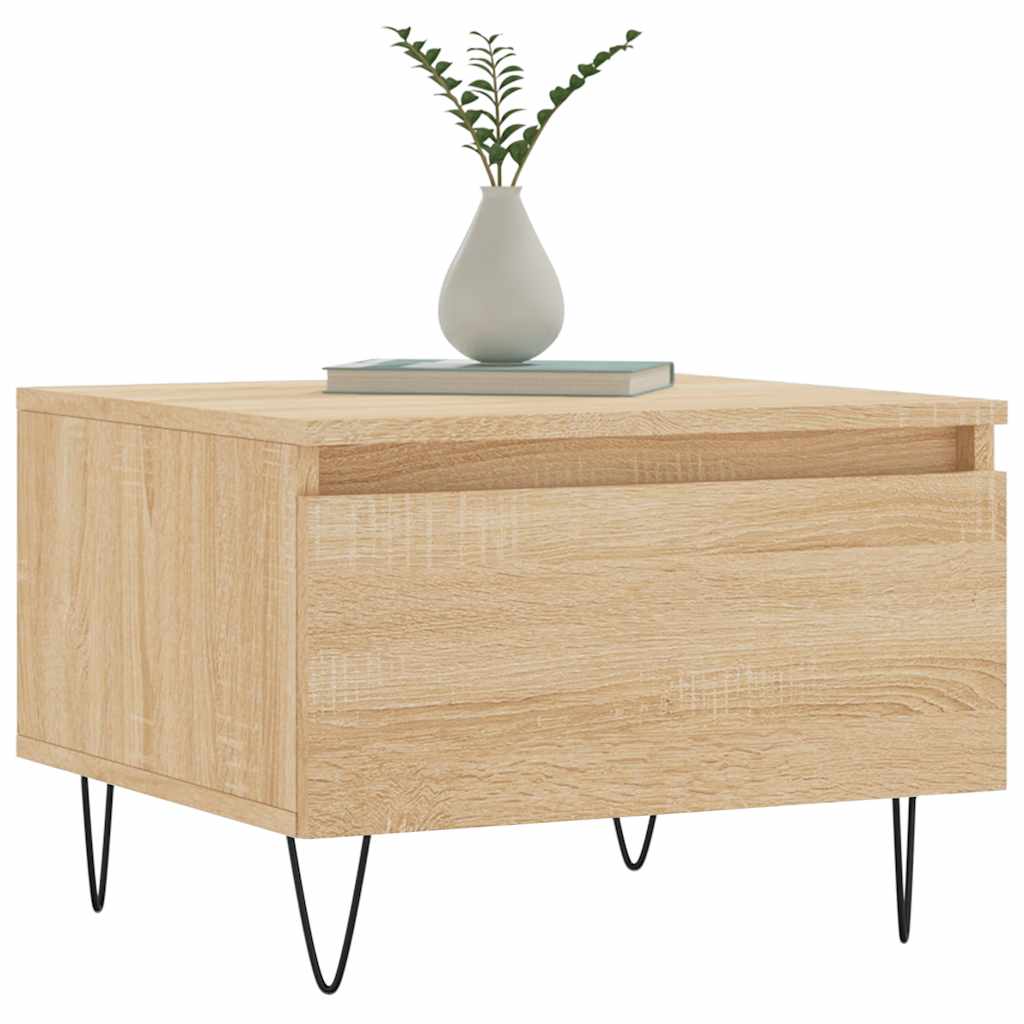 vidaXL Coffee Tables 2 pcs Sonoma Oak 50x46x35 cm Engineered Wood 3