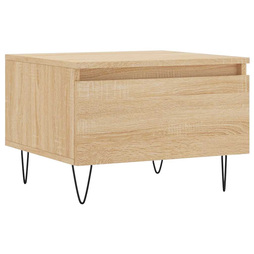vidaXL Coffee Tables 2 pcs Sonoma Oak 50x46x35 cm Engineered Wood 5