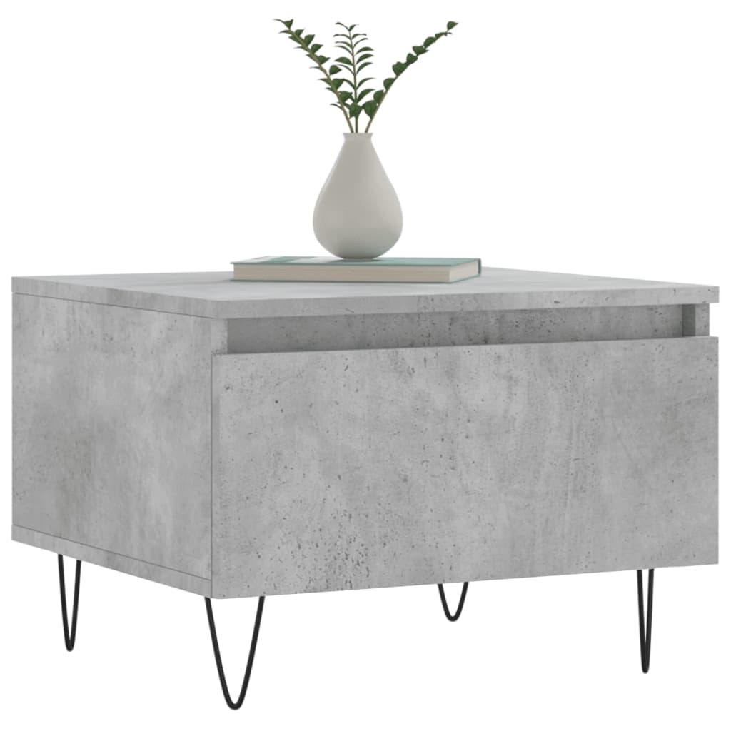 vidaXL Coffee Tables 2 pcs Concrete Grey 50x46x35 cm Engineered Wood 3