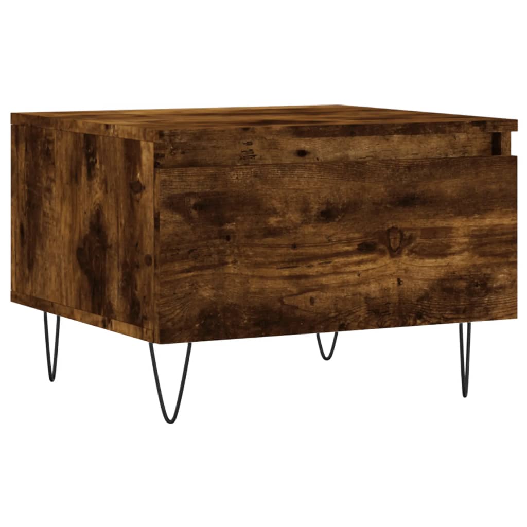 vidaXL Coffee Tables 2 pcs Smoked Oak 50x46x35 cm Engineered Wood 5