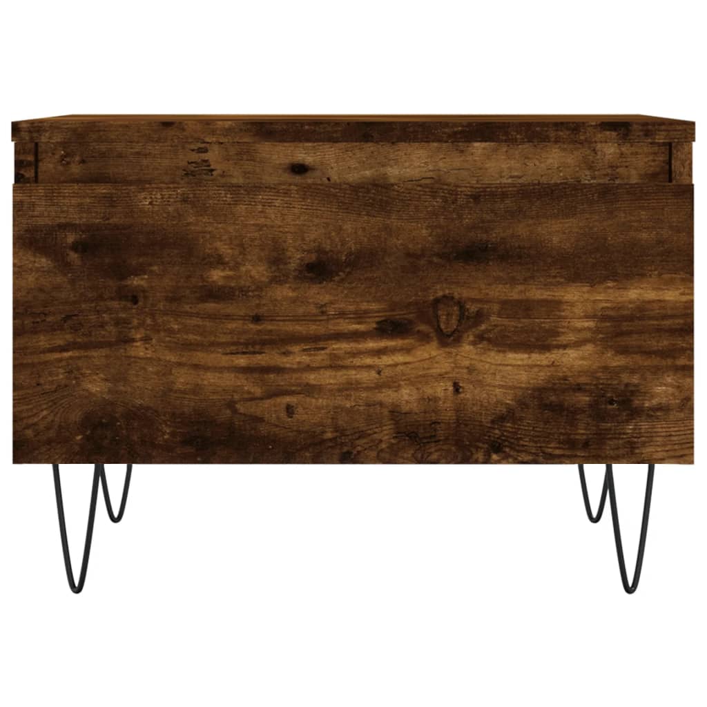 vidaXL Coffee Tables 2 pcs Smoked Oak 50x46x35 cm Engineered Wood 6