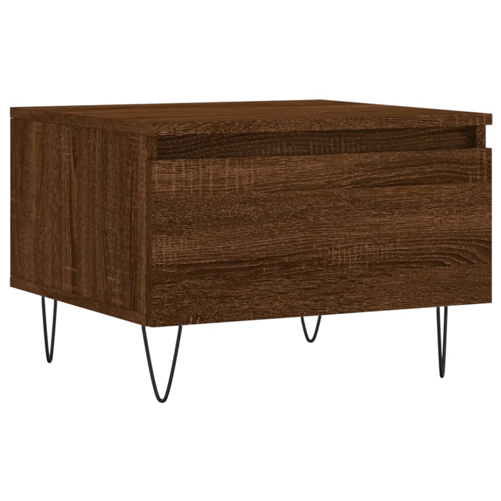 vidaXL Coffee Tables 2 pcs Brown Oak 50x46x35 cm Engineered Wood 5