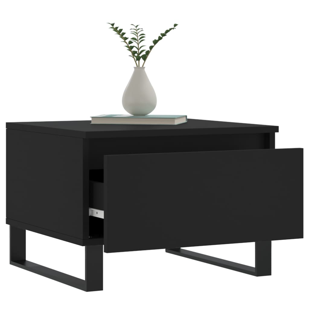 vidaXL Coffee Tables 2 pcs Black 50x46x35 cm Engineered Wood 4
