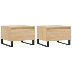 vidaXL Coffee Tables 2 pcs Sonoma Oak 50x46x35 cm Engineered Wood 2