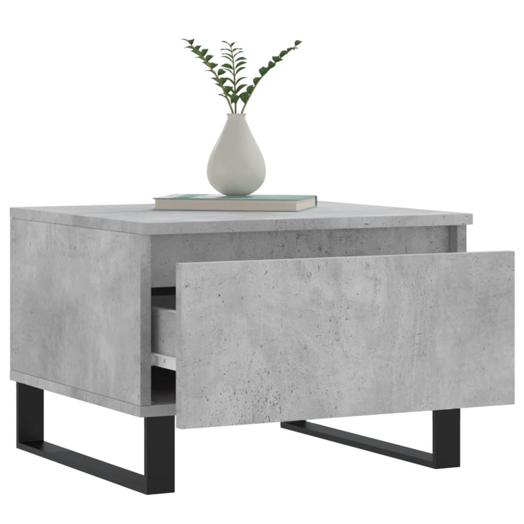 vidaXL Coffee Tables 2 pcs Concrete Grey 50x46x35 cm Engineered Wood 4
