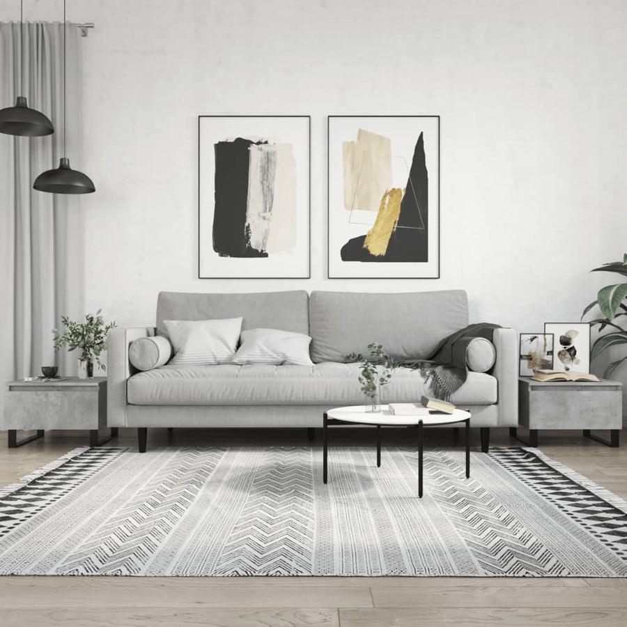 vidaXL Coffee Tables 2 pcs Concrete Grey 50x46x35 cm Engineered Wood 1