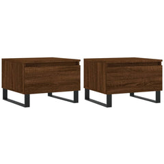 vidaXL Coffee Tables 2 pcs Brown Oak 50x46x35 cm Engineered Wood 2