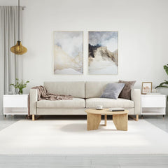 vidaXL Coffee Tables 2 pcs White 50x46x50 cm Engineered Wood 1