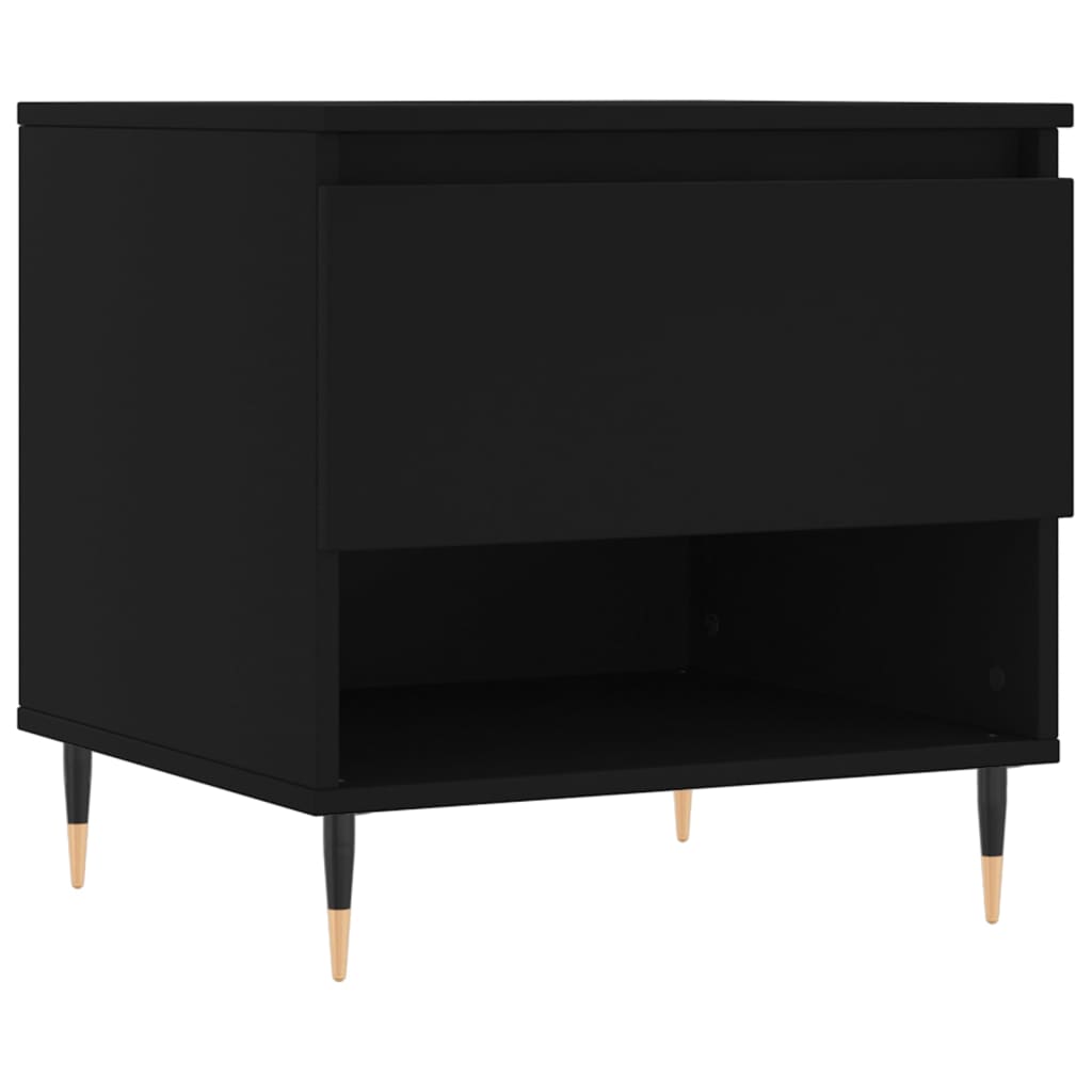 vidaXL Coffee Tables 2 pcs Black 50x46x50 cm Engineered Wood 5