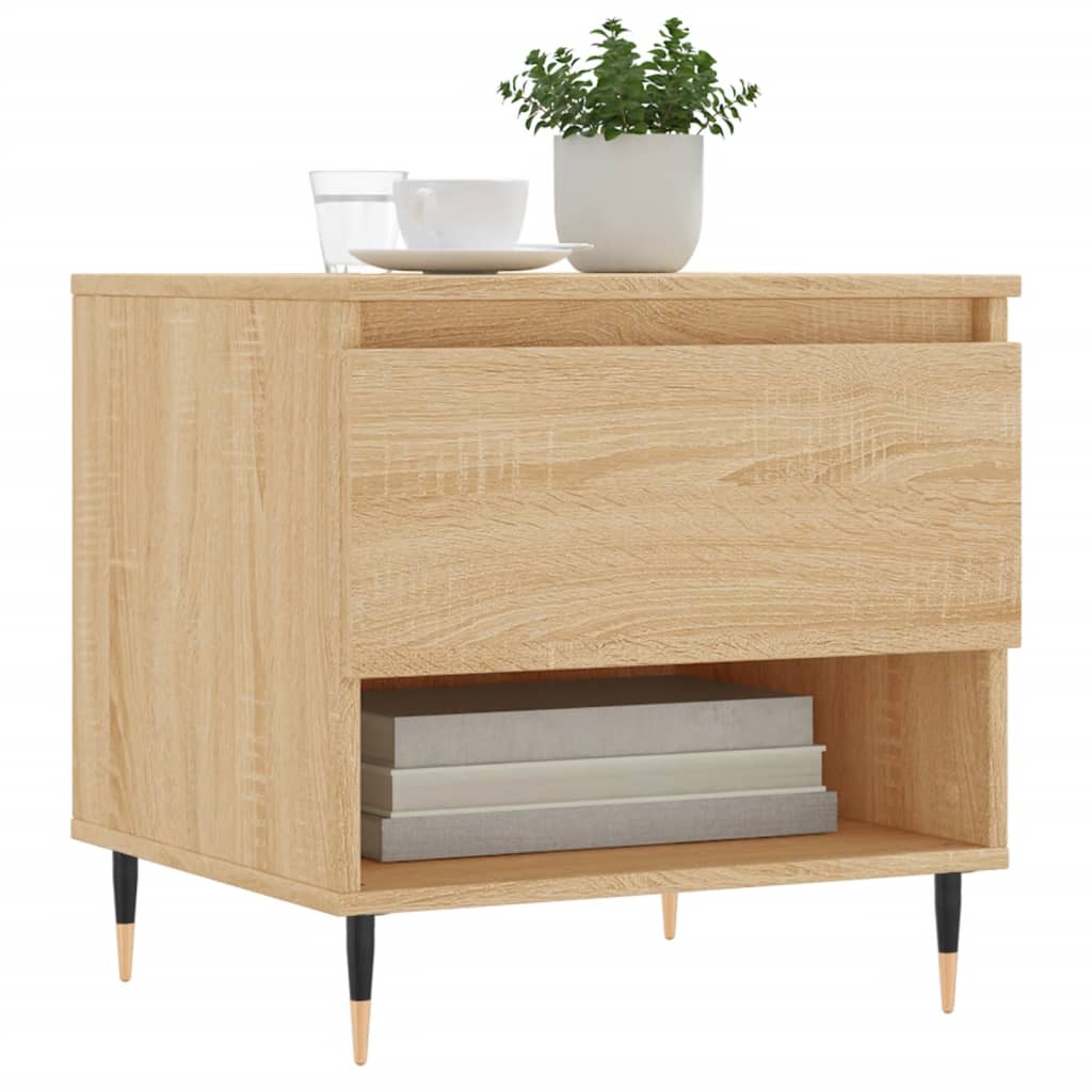 vidaXL Coffee Tables 2 pcs Sonoma Oak 50x46x50 cm Engineered Wood 3