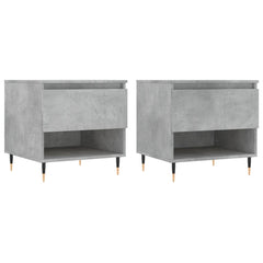 vidaXL Coffee Tables 2 pcs Concrete Grey 50x46x50 cm Engineered Wood 2