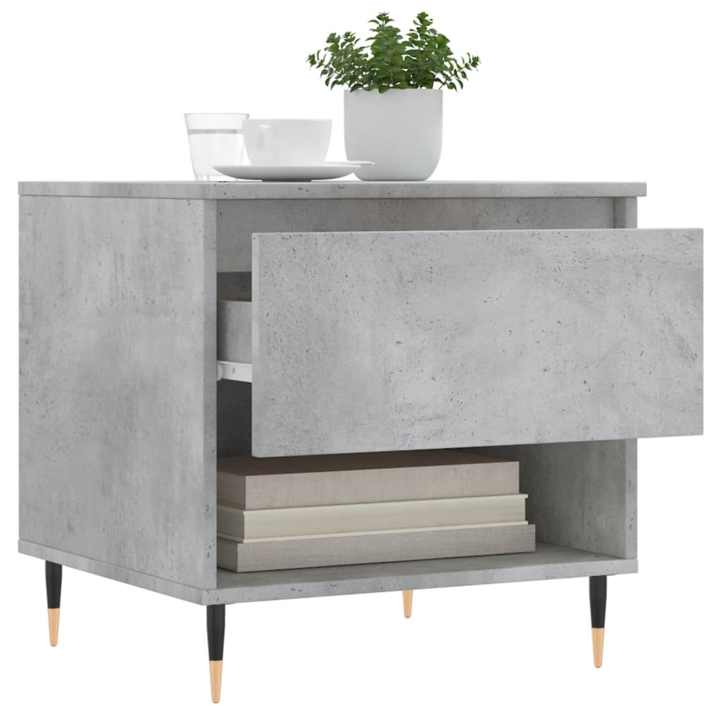 vidaXL Coffee Tables 2 pcs Concrete Grey 50x46x50 cm Engineered Wood 4