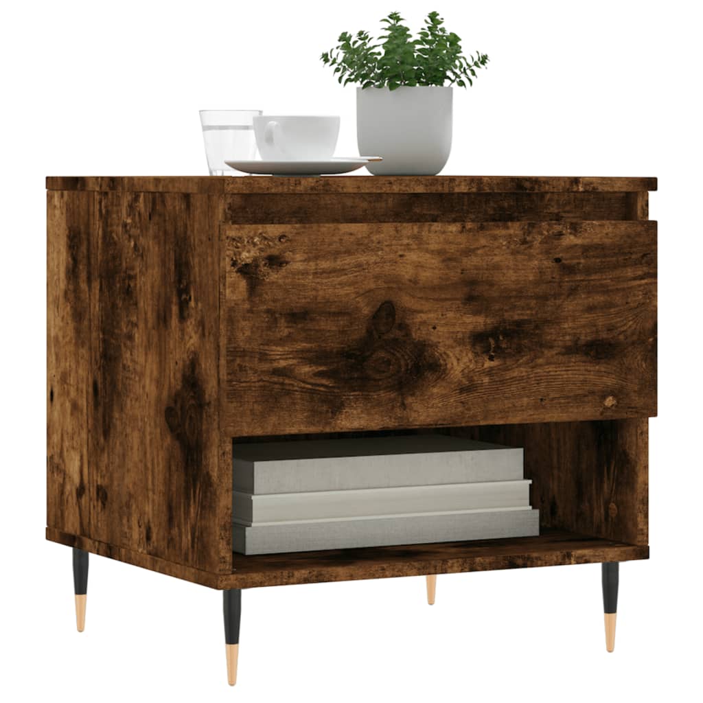 vidaXL Coffee Tables 2 pcs Smoked Oak 50x46x50 cm Engineered Wood 3