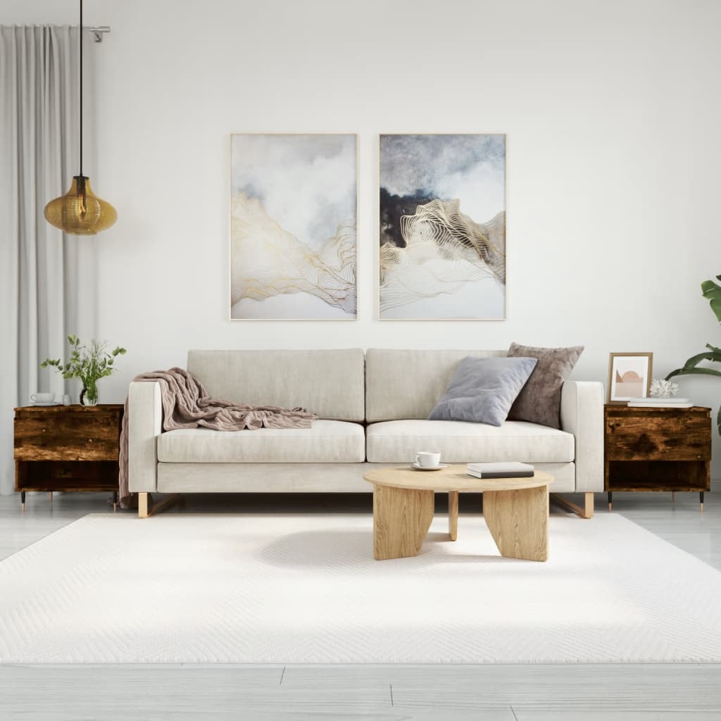 vidaXL Coffee Tables 2 pcs Smoked Oak 50x46x50 cm Engineered Wood 1