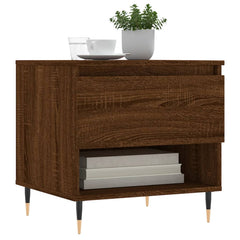 vidaXL Coffee Tables 2 pcs Brown Oak 50x46x50 cm Engineered Wood 3