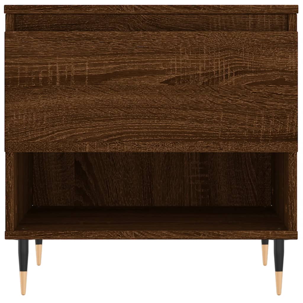 vidaXL Coffee Tables 2 pcs Brown Oak 50x46x50 cm Engineered Wood 6